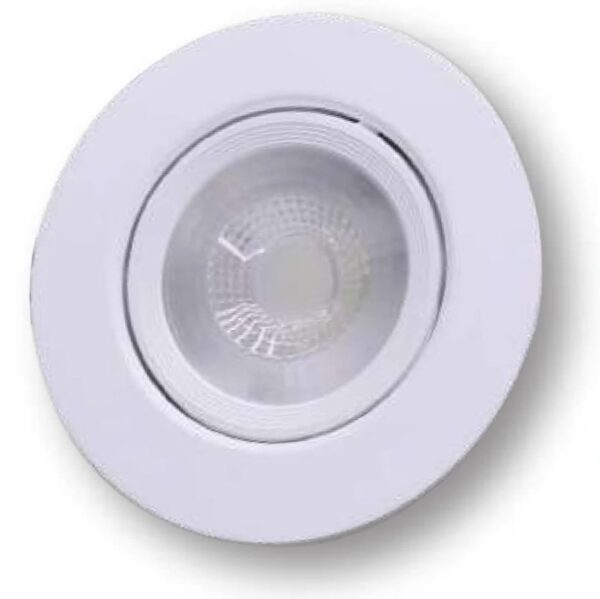 Spot LED Redondo 6W 3000K Bivolt Branco