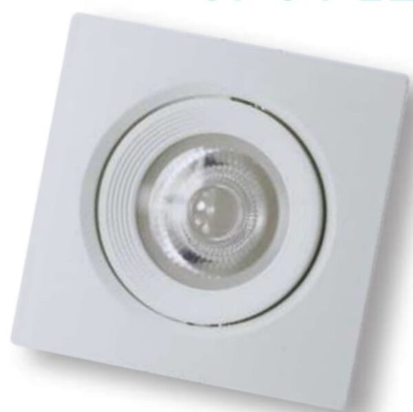 Spot LED Quadrado 6W 3000K Bivolt Branco